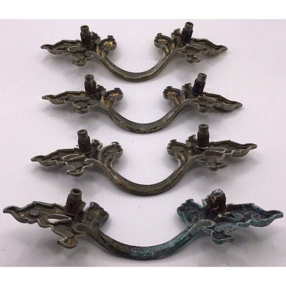 Vintage Provincial Vintage Dresser Pulls Marked P1751 5.5” Lot Of 4